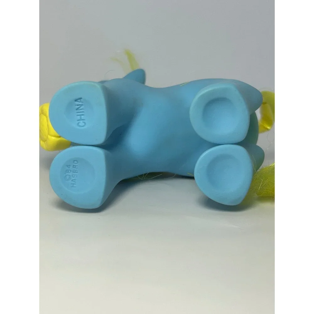 Vintage MLP G1 DJ Unicorn Blue Yellow‎ Boombox Hasbro 1984 Dance N' Prance